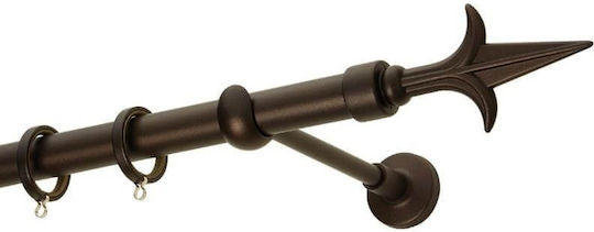 Zogometal Metallisches Vorhangstangen Rustique Collection Doppel mit der Eisenbahn Φ25mm 240cm Antike Rost R0449 Zogometal Metallisches Vorhangstangen Rustique Collection Doppel mit der Eisenbahn Φ25mm 240cm Antike Rost R0449