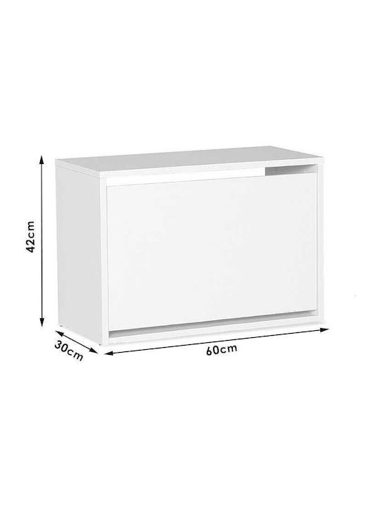 Holz Schuhschrank Step 6 mit 1 Regal 60x30x42cm