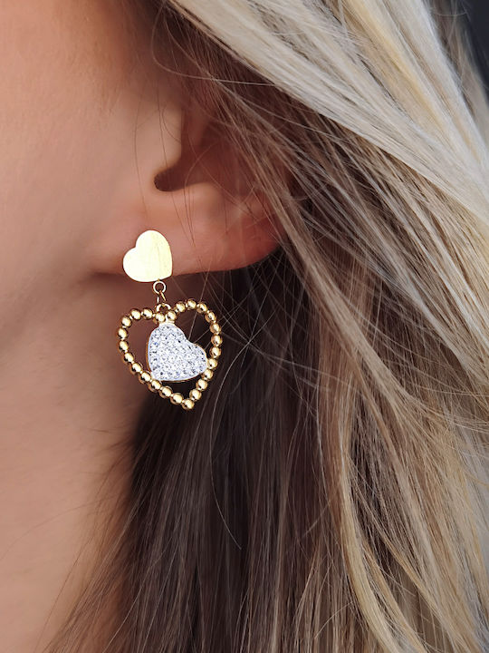ecarla Earrings made of Steel Gold Plated