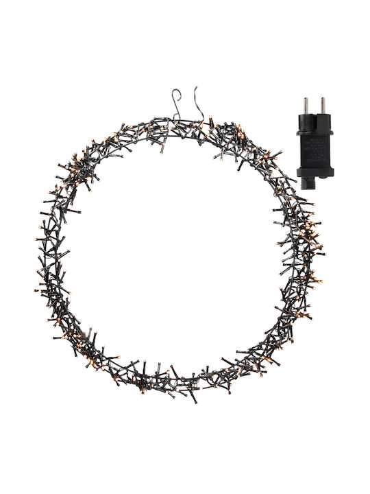 ECD Germany Christmas Lighted Decorative Wreath Electric Powered 48cm