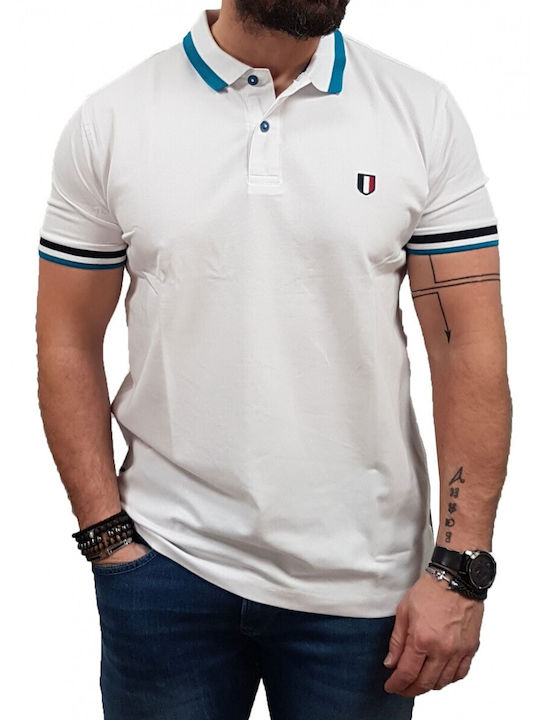 Visconti Herren Kurzarmshirt Polo Weiß