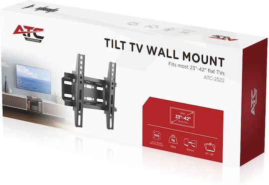 ATC ATC-2522 03.009.0027 Wall TV Mount up to 42" and 35kg Silver