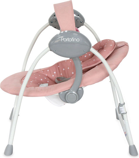 Lorelli Electric Baby Relax Swing Peach Beige Stars with Music Beige for Child up to 9kg