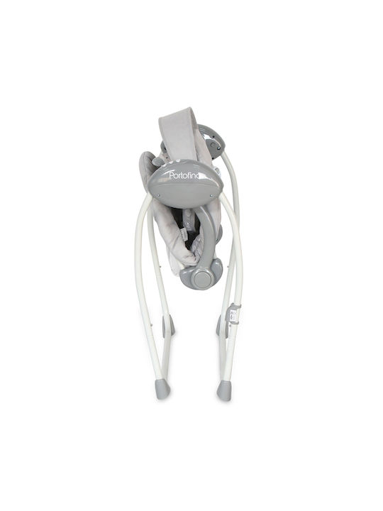 Lorelli Electric Baby Relax Swing Portofino Grey Trees with Music Gray for Child up to 9kg