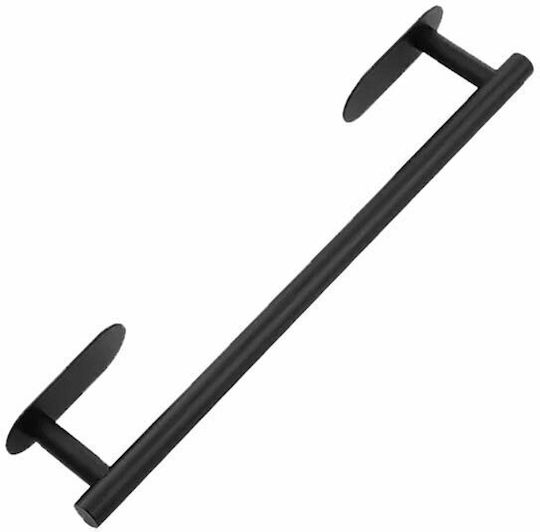 Single Wall-Mounted Bathroom Rail Inox Black