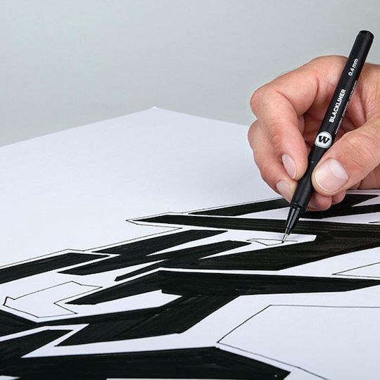 Molotow Ακρυλικός Μαρκαδόρος Μαύρος 0.1mm