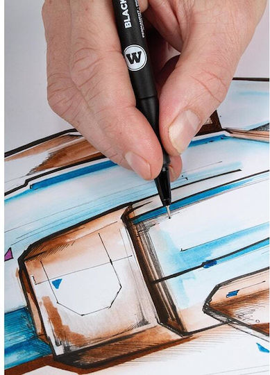 Molotow Ακρυλικός Μαρκαδόρος Μαύρος 0.2mm