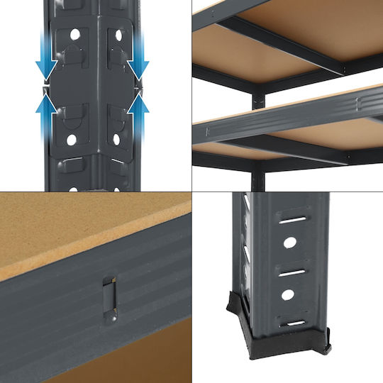 ECD Germany Dexion Shelf 100x60x200cm With 5 Shelves Total Load Capacity 875kg