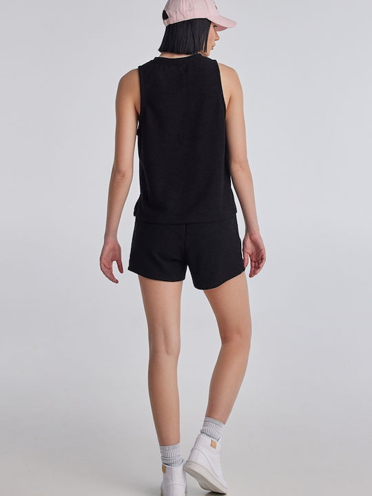 Women's Athletic Blouse Sleeveless Black
