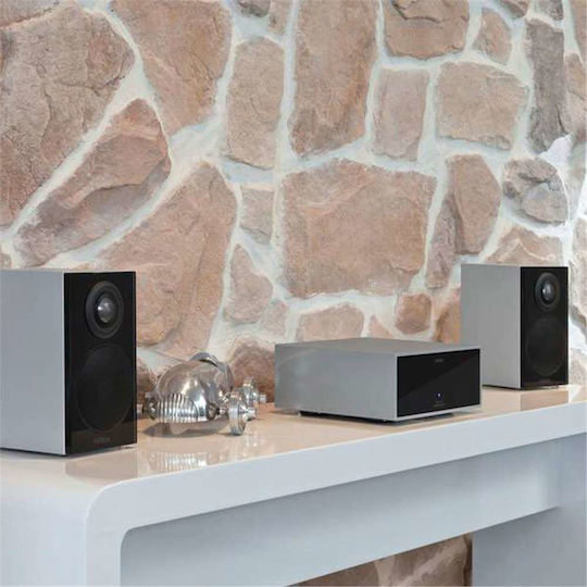 Revox Mini G50 Ηχείο Hi-Fi Βιβλιοθήκης 70W 2 Δρόμων Π10.4xΒ13xΥ18εκ. Ασημί