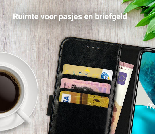 Rosso Element Pu Wallet Piele artificială Negru (Moto G52)