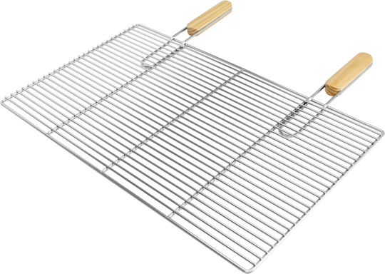 ECD Germany Doppelt Inox Grillrost Antihaft 67cmx40cmcm