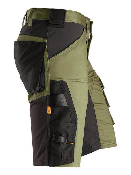 Snickers Workwear Βερμούδα Εργασίας Χακί