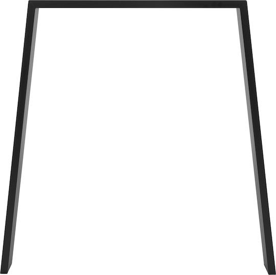 ML-Design Βάση Τραπεζιού Μεταλλική Μαύρη 75x72cm 2τμχ