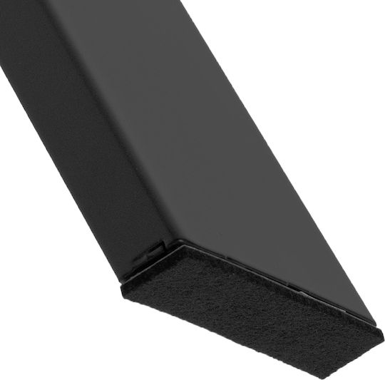ML-Design Βάση Τραπεζιού Μεταλλική Μαύρη 90x72cm 2τμχ