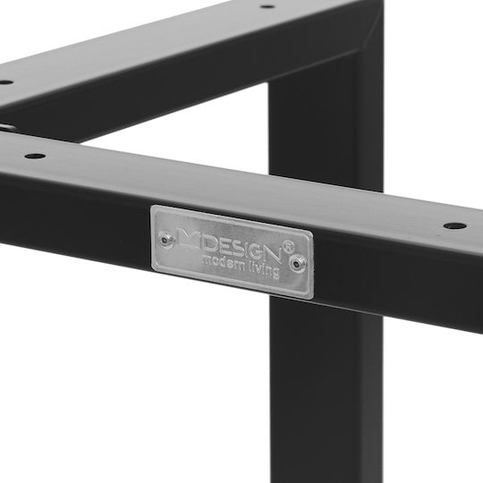 ML-Design Стойка за маса от Метал в Черен Цвят 60x72см 2бр