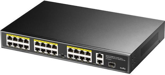 Cudy FS1026PS1 Unmanaged L2 PoE+ Switch with 24 Ethernet Ports and 1 SFP Port