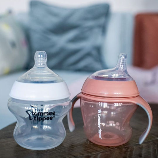 Tommee Tippee Educational Sippy Cup Plastic with Handles Red for 4m+m+ 150ml