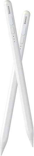 Baseus Smooth Writing Stylus with LED Indicators Digital with Palm Rejection for iPad in White color SXBC060402