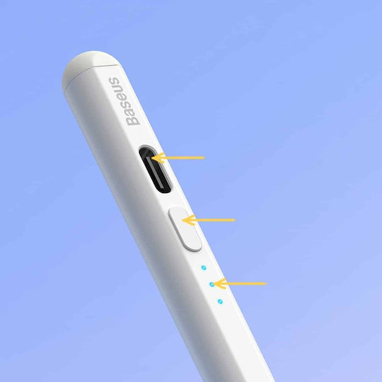 Baseus Smooth Writing 2 Active Digital Touch Stylus with Palm Rejection for iPad in White color SXBC060202