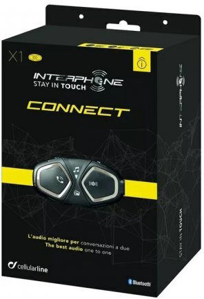 Interphone Connect Single Intercom for Riding Helmet with Bluetooth