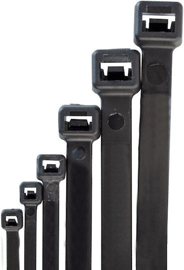 Bormann Plastic Cable Ties 250mm x 7.6mm in Black Colour (100 pcs) (050551)