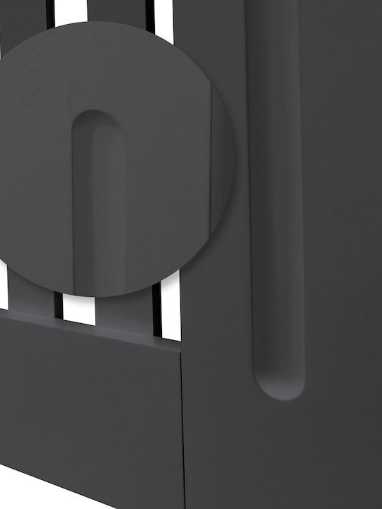 ML-Design Κάλυμμα Καλοριφέρ από MDF Γκρι 152x19x82cm