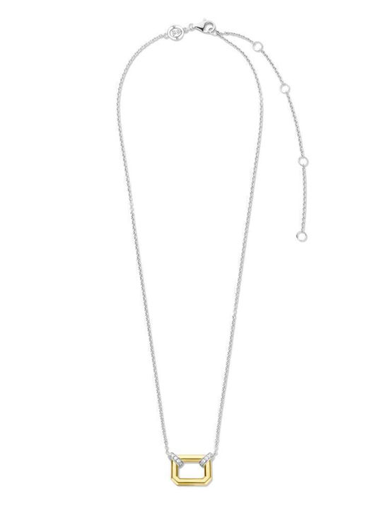 Ti Sento from Gold Plated Silver with Zircon