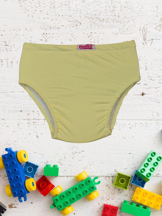 Poopes Kids Brief Yellow 1pcs