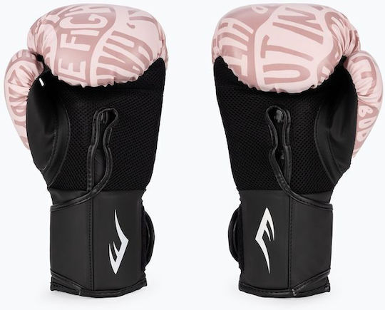 Everlast Spark Γάντια Πυγμαχίας από Συνθετικό Δέρμα για Αγώνα Pink/Gold