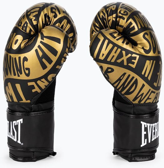 Everlast Spark Γάντια Πυγμαχίας για Αγώνα Black/Gold