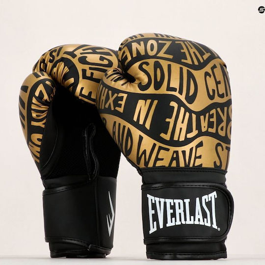 Everlast Spark Γάντια Πυγμαχίας για Αγώνα Black/Gold