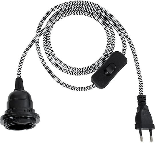 GloboStar Whip Adaptor Pentru Prize Cu Soclu E27 Multicolor 77668