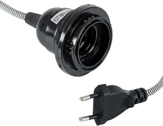 GloboStar Whip Adaptor Pentru Prize Cu Soclu E27 Multicolor 77668