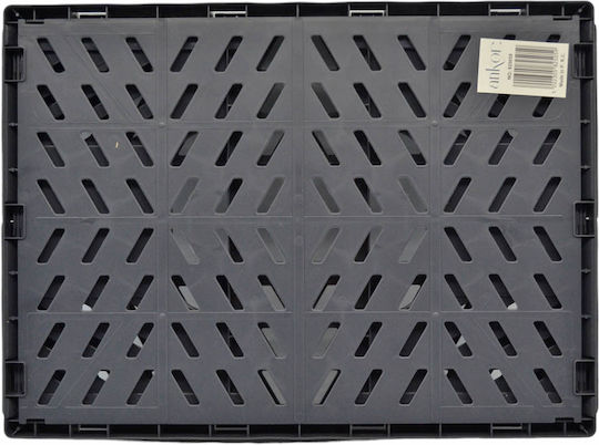 Ankor Storage Basket Plastic Black 12lt 1pcs
