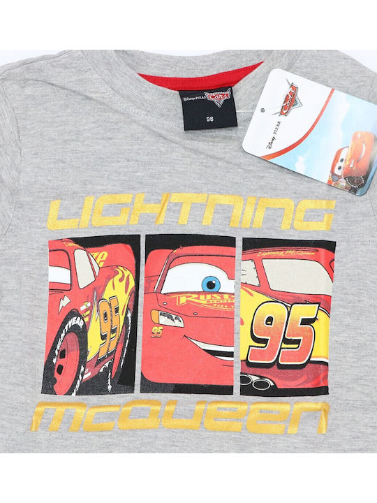 Kinder-T-Shirt Gray Cars