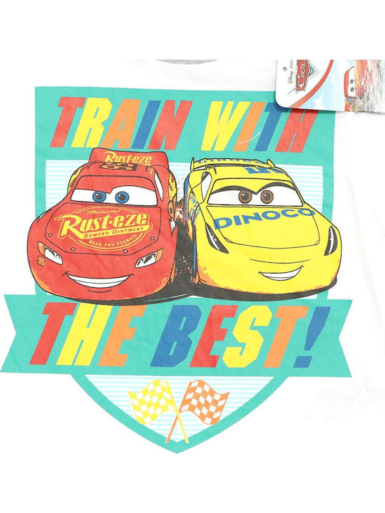 Kids' T-shirt White Cars