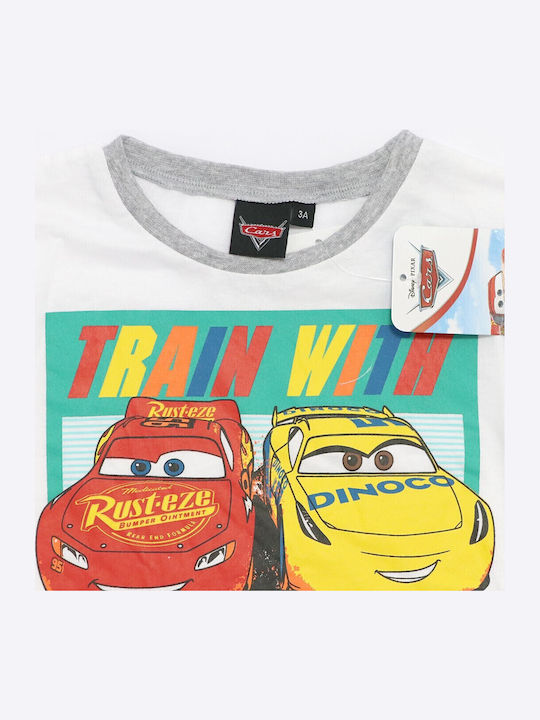 Kids' T-shirt White Cars