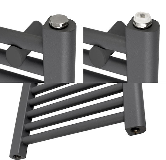ECD Germany Towel Rail Bathroom 600x1200 White