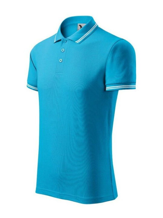 Malfini Men's Short Sleeve Promotional Blouse Turquoise