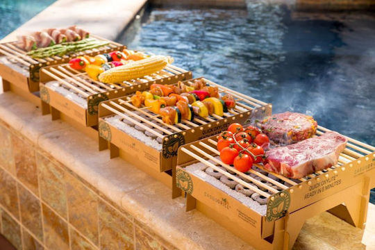 Grill for Camping for One Time Use 32x25x15cm