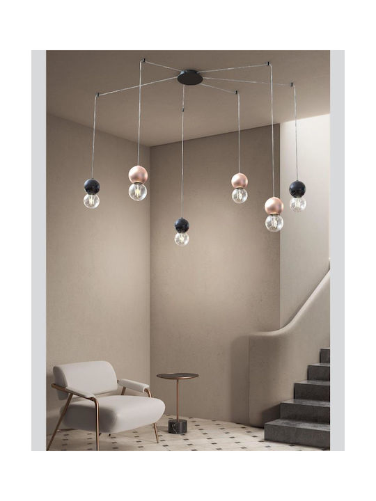 Sikrea Pendant Light Single-Light for Socket E27 Rose Gold