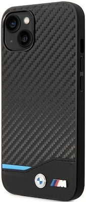 BMW Leather Carbon Back Cover Black (iPhone 13)