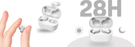 JVC Marshmallow HA-A25T In-ear Bluetooth Handsfree Earphones with Charging Case White