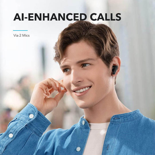 Soundcore by Anker R50i In-Ear Bluetooth-Freisprecheinrichtung Kopfhörer mit Schweißresistenz und Ladeetui Schwarz