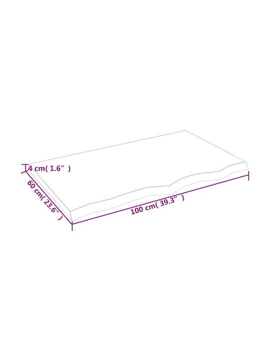 Regal Wand Beige 100x60x4cm