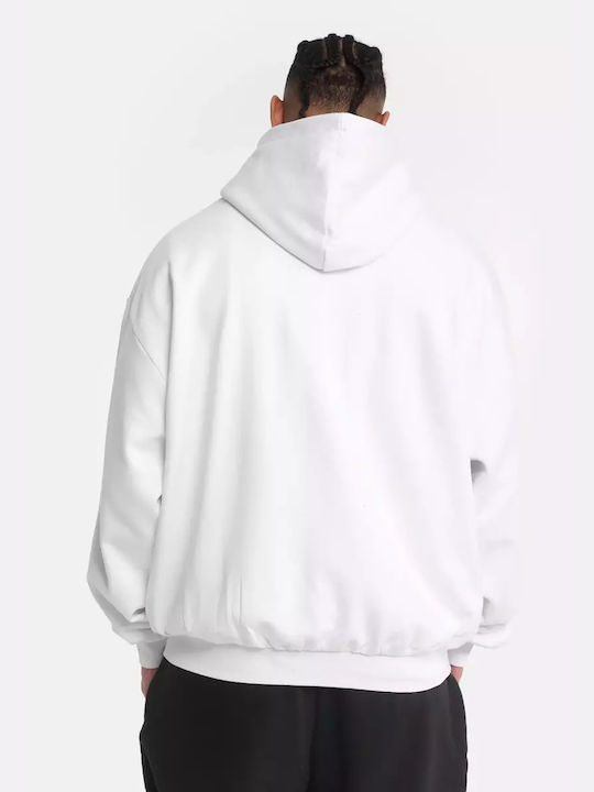 Karl Kani Signature Men's Sweatshirt Jacket with Hood White