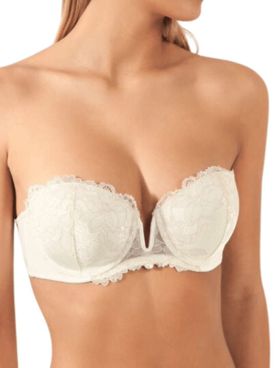 Promise Strapless Balconette Perla Σουτιέν με Ελαφριά Ενίσχυση & Μπανέλες