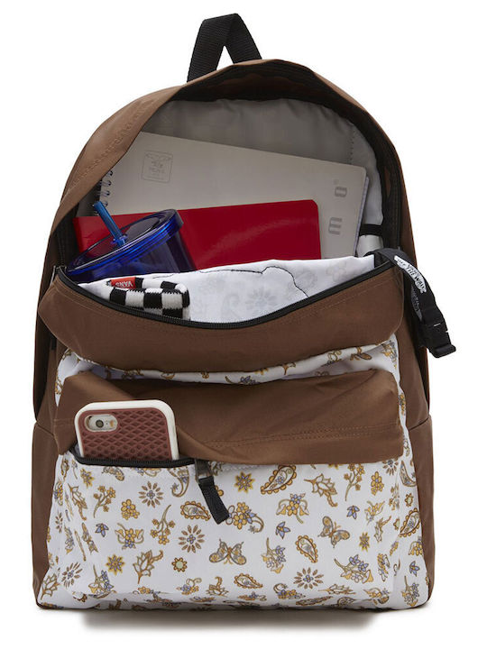 Vans WM Realm School Bag Backpack Junior High-High School Brown