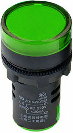 LED Indicator Luminos Verde 10 Bucăți 02.011.0046
